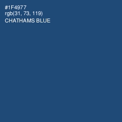 #1F4977 - Chathams Blue Color Image